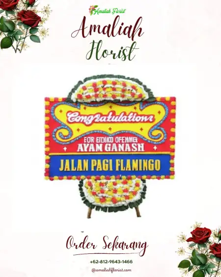 Sewa Papan Bunga Pinggir Air